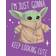 Fifth Sun Girl's Star Wars The Mandalorian The Child Looking Cute T-shirt - Purple Berry (STMD00207GTS)