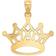 Macy's Majestic Crown Charm Pendant - Gold/Silver