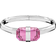 Swarovski Lucent Bangle - Silver/Pink