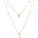 Zoe Chicco Layered Chain Necklace - Gold/Diamond/Pearl