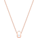 Swarovski Swarovski Sparkling Dance Oval Necklace - Rose Gold/Transparent