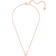 Swarovski Swarovski Sparkling Dance Oval Necklace - Rose Gold/Transparent