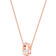 Swarovski Swarovski Sparkling Dance Oval Necklace - Rose Gold/Transparent