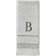 SKL Home Casual Monogram B Guest Towel White (66.04x40.64cm)