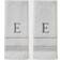 SKL Home Casual Monogram E Guest Towel White (66.04x40.64cm)