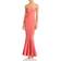 Norma Kamali Fishtail Strapless Gown - Papaya