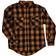 Smith Buffalo 2-Pocket Flannel Shirt - Heather Camel Brown/Black