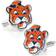 Cufflinks Inc Vintage Auburn University Tigers Cufflinks - Silver/Multicolour