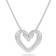 Swarovski Una Heart Pendant Necklace - Silver/Transparent