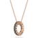 Swarovski Exalta Pendant Necklace - Rose Gold/Black