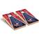 NHL Columbus Blue Jackets Triangle Weathered Regulation Cornhole Board Set