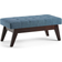 Simpli Home Draper Fabric Settee Bench 39.9x16.9"