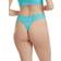 Hanky Panky Cross Dyed Leopard Original Rise Thong - Radiant Turquoise/White