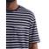 Icebreaker Granary Short Sleeve Pocket Stripe T-shirt - MidNight Navy/Snow