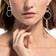 Swarovski Lifelong Heart Hoop Earrings - Silver/Rose Gold/Transparent