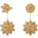 Swarovski Curiosa Geometric Cut Drop Earrings - Gold/Yellow/Orange