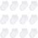 Hudson Basic No Show Socks 12-Pack - White (10754052)