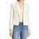 L'agence Brooke Double Breasted Crop Cotton Blend Blazer - Ecru