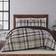 Truly Soft Paulette Plaid Bedspread Brown (228.6x228.6cm)