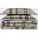 Truly Soft Paulette Plaid Bedspread Brown (228.6x228.6cm)