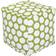 Majestic Home Goods Large Polka Dot Pouffe 17"