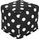 Majestic Home Goods Large Polka Dot Pouffe 17"