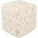 Majestic Home Goods Athens Pouffe 17"