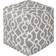 Majestic Home Goods Athens Pouffe 17"