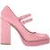 Steve Madden Twice Mary Jane Platform Pumps W - Pink Patent