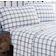 Truly Soft Bristol Plaid Bed Sheet White, Black (33.02x)