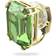 Swarovski Millenia Clip Octagon Cut Earring - Gold/Green