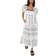 Free People Jamie Embroidered Cotton Maxi Dress - Black/White