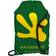 Gecko Drawstring Waterproof Backpack - Hunter Green/Yellow