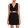 French Connection Whisper Cutout Dress - Black