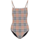 Burberry Check Swimsuit - Archive Beige