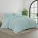 Garment Washed Solid 3-pack Duvet Cover Blue (284.48x248.92cm)