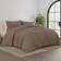 Garment Washed Solid 3-pack Duvet Cover Beige (284.48x248.92cm)