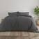 Garment Washed Solid 3-pack Duvet Cover Gray (284.48x248.92cm)