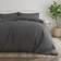 Garment Washed Solid 3-pack Duvet Cover Gray (284.48x248.92cm)