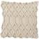 Saro Lifestyle Diamond Weave Complete Decoration Pillows Beige (45.72x45.72cm)