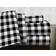 Pointehaven Flannel Bed Sheet Black, White (254x213.36cm)