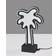 Adesso Infinity Neon Palm Tree Table Lamp 10.5"