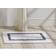 Better trends Hotel Collection Bath Rug 2 pcs White, Gray 17x24"