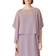 Eileen Fisher Bateau Neck Silk Crop Poncho - Misty Lilac