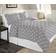 Pointehaven Flannel Bed Sheet Grey, White (254x213.36cm)