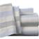 Pointehaven Flannel Bed Sheet Grey, Blue (254x177.8cm)