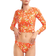 Cynthia Rowley Sunkissed Bikini Bottom - Orange Multicolour