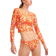 Cynthia Rowley Sunkissed Bikini Bottom - Orange Multicolour