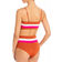 L*Space Rebel Stripe Bikini Top - Amber/Bougainvillea/Cream