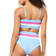 L*Space Rebel Stripe Bikini Top - Aura/White/Bubblegum Pink